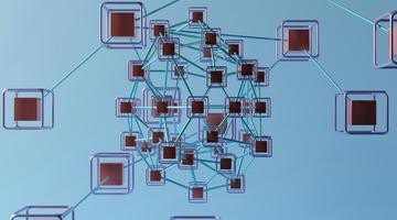 Network of blocks connected