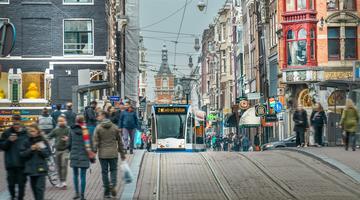 Photo of street in Amsterdam