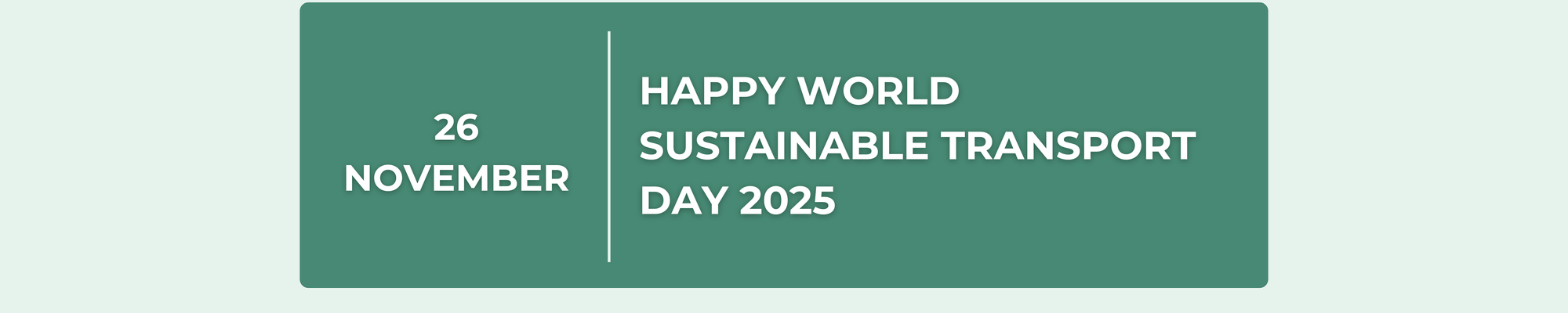 World Sustainable Transport Day 2025