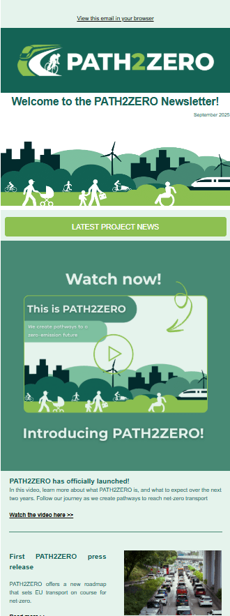 Welcome to the PATH2ZERO newsletter!